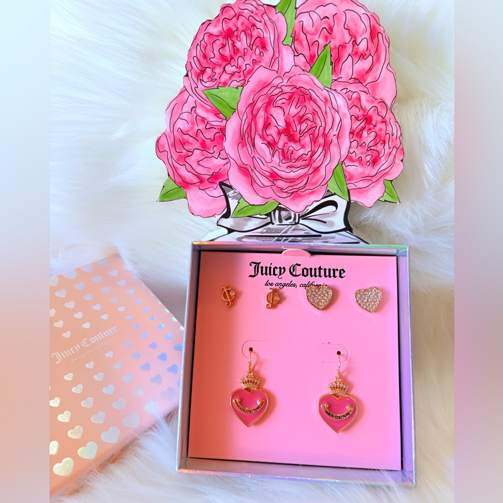 🩷🩷Juicy Couture Gold and Pink Heart Earrings🩷🩷